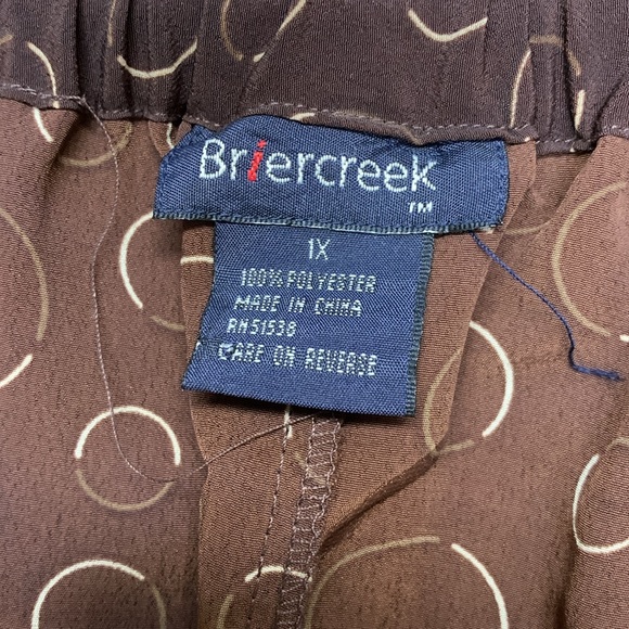 Long modest brown and tan designed Briercreek skirt - Picture 7 of 8
